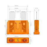 Запобіжник євро 15 А, фото 2