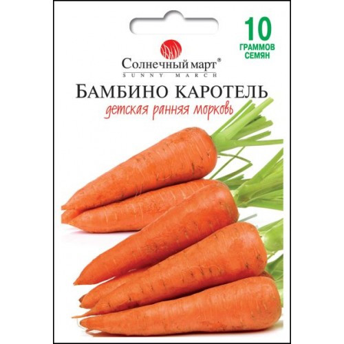 ТМ СОНЯЧНИЙ БЕРЕЗЕНЬ Морква Бамбіно Каротель 10г