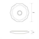 Розумний світильник 68W R (з пультом та функцією кольорового освітлення ССТ 2800-6000к IP40), фото 6