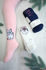 ОПТОМ Колготки махрові "Cat" для дівчинки (52-62 / 0-3 міс.)  Pier Lone 8681788403683