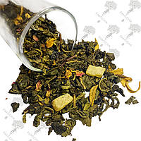 Манговый Рай, ароматизированный зеленый чай с кусочками ананаса,манго,лепестками роз и цветами апельсина, 50г