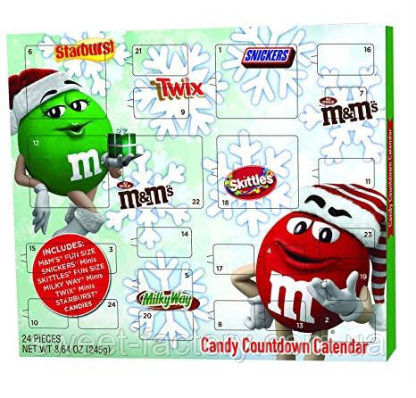 M&M's Candy Countdown Advent Calendar 245 g