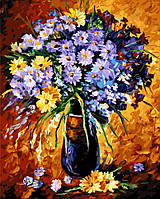 Картина по номерам "Букет полевых цветов" 40*50 см картина для рисования Номерные раскраски Полный Набор