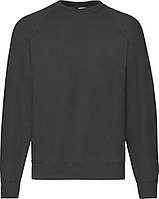 Світшот Fruit of the Loom Raglan Sweat (Черный 2XL)