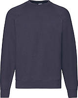 Светшот Fruit of the Loom Raglan Sweat (Блакитний Темно-синій L)