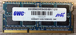 Для ноутбука 4GB DDR3 1066MHz OWC PC3 8500S 2Rx8 RAM Оперативна пам'ять