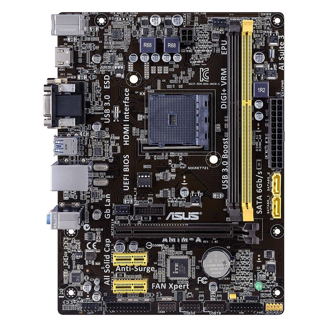 Плата під AMD Socket AM1 ASUS AM1M-A на DDR3 / SATA 3 / з HDMI ВІДЕО / USB 3.1