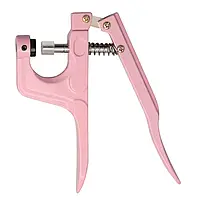 Ручний інструмент для встановлення пластикових кнопок колір Рожевий