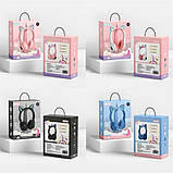 Бездротові Bluetooth-навушники Єдиноріг з котячими вушками та ріжком (рога єдинорога) STN-27 з LED-підсвіткою, фото 5