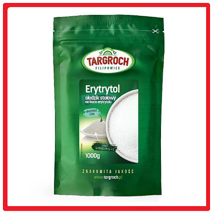 Ерітріт замінник цукру ерітрітол безкалорійний цукрозамінник 1000 г Targroch, фото 2