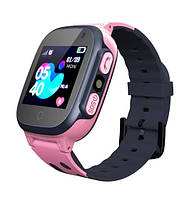 Детские смарт часы-телефон Smart Baby Watch Aishi Q15 розовые с GPS для девочки с прослушиванием