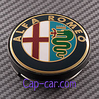 Ковпачки, заглушки для дисків з емблемою Alfa Romeo (Альфа Ромео). 56/60 мм.