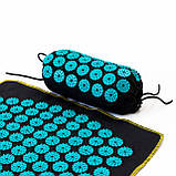 Масажний акупунктурний мат-килимок для йоги + валик для масажу спини/шиї/ніг/тіла OSPORT Yoga Relax (apl-012), фото 6