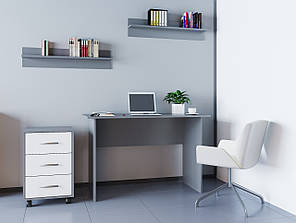 Офісний стіл Doros Т3 Графіт / Білий 120х60х78 (44900062), фото 2