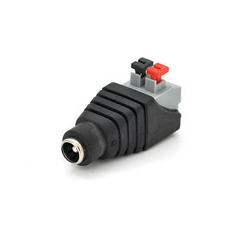 Роз'єм для підключення живлення DC-F (D 5,5x2,1мм) з клемами під ручної зажим під кабель Q100