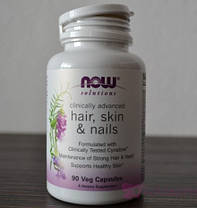 Вітаміни для волосся, шкіри та нігтів Now Foods Hair, Skin & Nails 90 капс нау фудс, фото 3