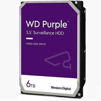 Жорсткий диск Western Digital Purple 6TB 5700rpm 64MB WD60PURZ 6Gb/s