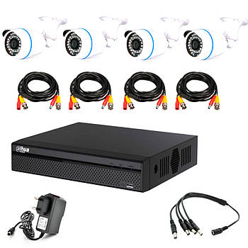 Комплект відеоспостереження Outdoor 001-4-2MP Dahua+Pipo