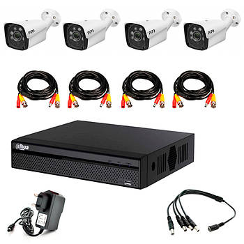 Комплект відеоспостереження Outdoor 003-4-5MP Dahua+Pipo