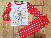 Тоненькая пижама для девочки на рост 74-80 см, 80-86 см