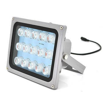 Прожектор спрямований із сутінковим датчиком YOSO 220 V 24 W, 20 LED, IP66, кут огляду 60°, дальність до 80 м,