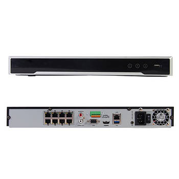 8-канальний 4K мережевий відеореєстратор PoE Hikvision DS-7608NI-K2/8P