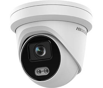 4 MP ColorVu купольна відеокамера зі звуком Hikvision DS-2CD2347G2-LU (C) (2.8 мм)