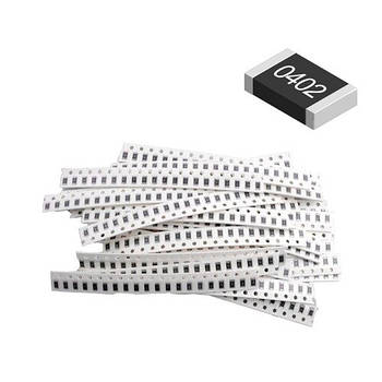 Резистори SMD 0402 1/16Вт 660шт 5% 1Ом-1МОм