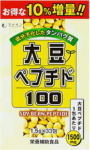 Fine Japan Soy Peptide соєві пептиди 1500 мг, 33 пакетика