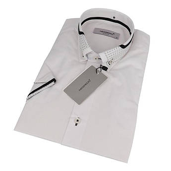 Біла чоловіча сорочка з оздобленням Negredo 590 NKS 22