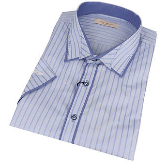 Світла літня чоловіча сорочка Negredo 630 BKS 08 великого розміру