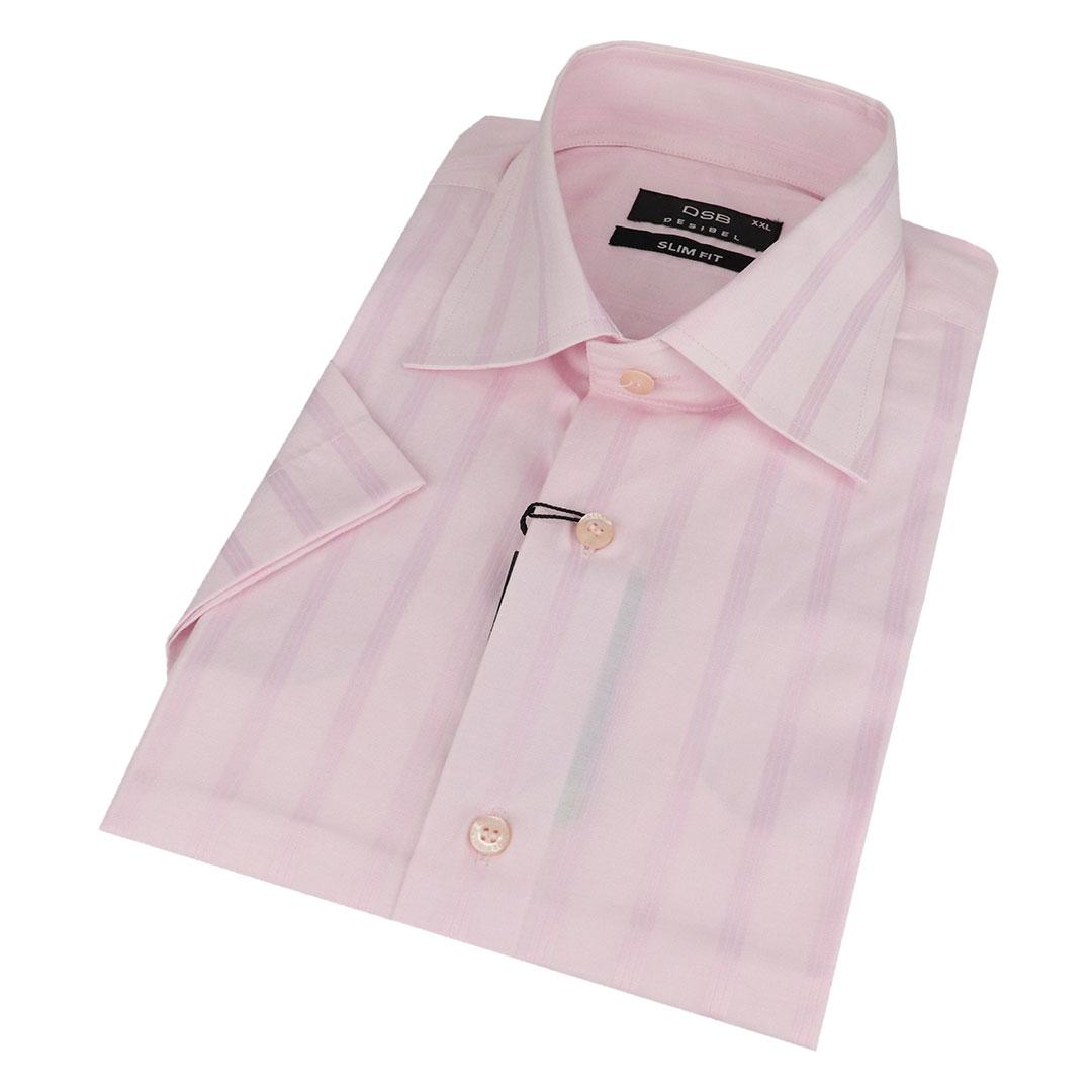 Рожева чоловіча сорочка Desibel 530 NKS 17 з коротким рукавом, фото 1