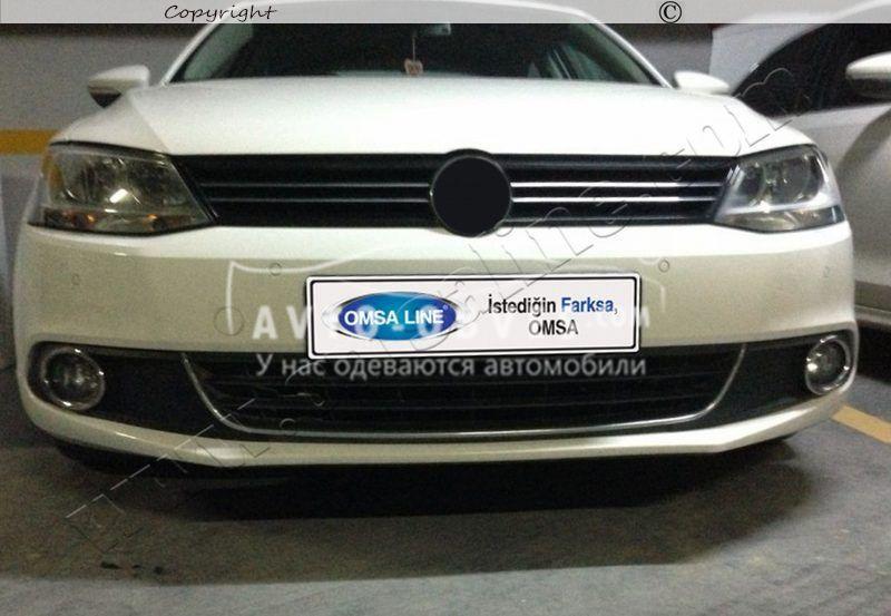 Накладки на противотуманные фары Volkswagen Jetta 2011-2014 - фото 3 - id-p286373306