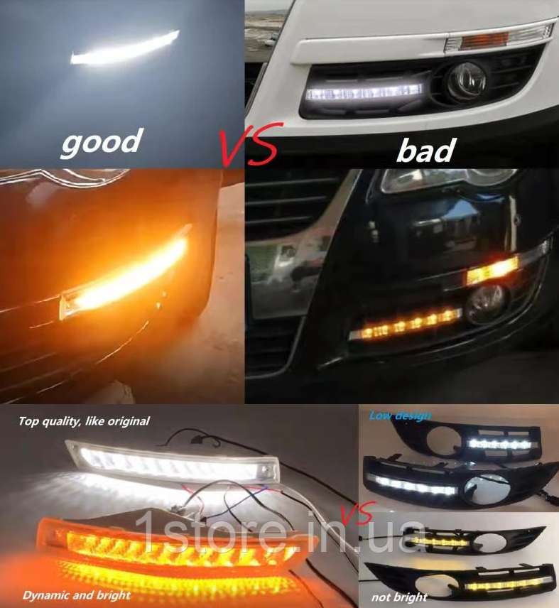 Passat B6 Штатные ДХО DRL в бампер динамические поворотники + дневные ...