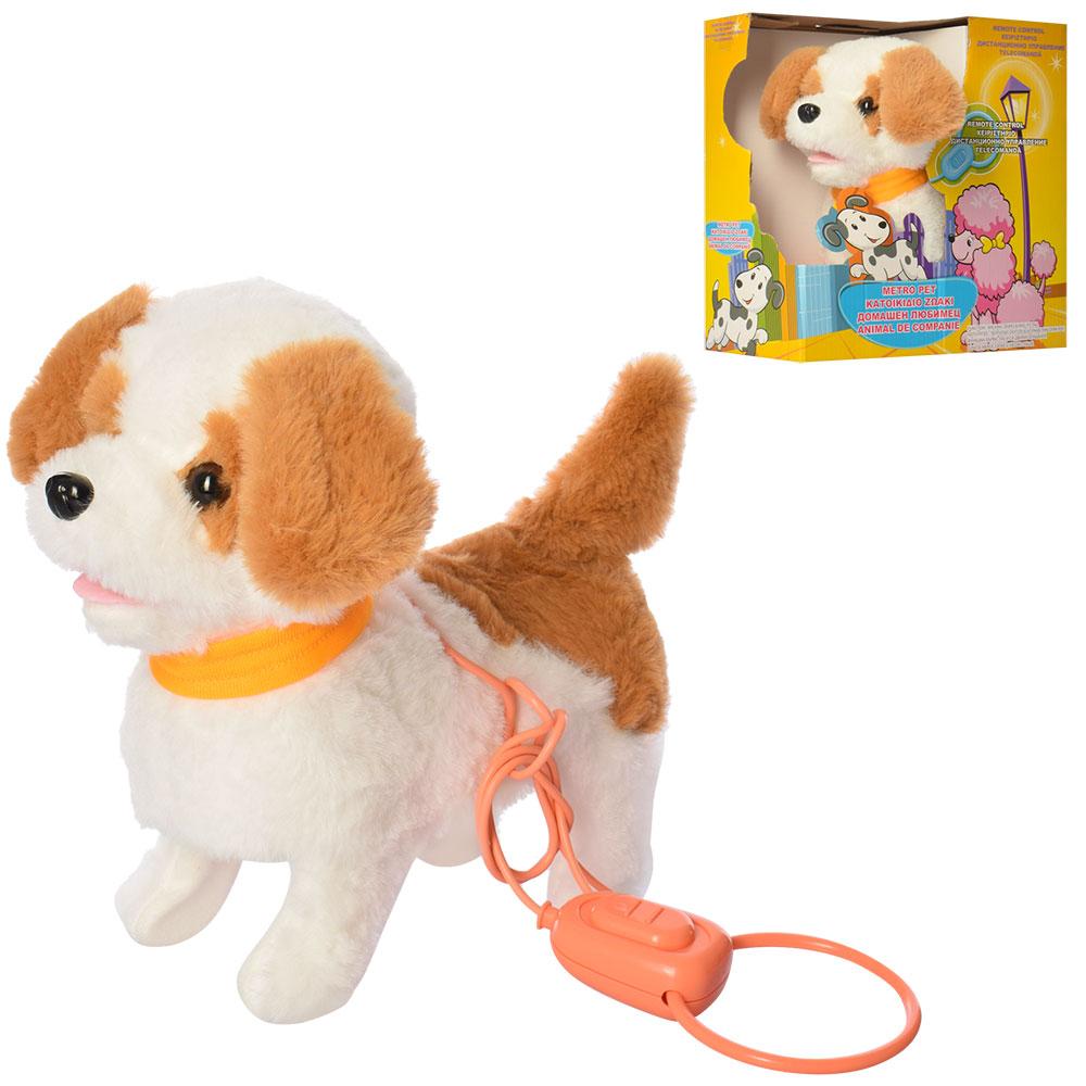 Собачка "Кращий друг" на повідку, звук, ходить, рухає головою, ворушить хвостом, 24 см, 2132