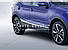 Накладки на молдинги дверей Nissan Qashqai 2014-2017 нерж, фото 3