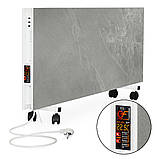 Подвійний керамічний обігрівач c програматором Flyme 1200PW сірий кварц, фото 7