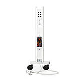 Подвійний керамічний обігрівач c програматором Flyme 1200PW сірий кварц, фото 10