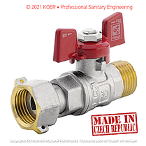 Кульовий кран із накидною гайкою KOER 3/4" ГШБ KR.220, фото 3