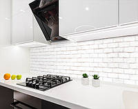 Наклейка на кухонный фартук 65 х 250 см с защитной ламинацией Кирпичная стена светлая (БП-s_tx288-2)
