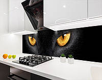 Наклейка на кухонный фартук 60 х 250 см с защитной ламинацией Кошачьи глаза (БП-s_an047-1)