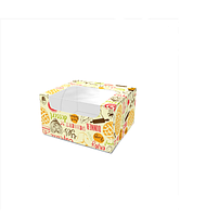 Картонная коробка упаковка для сладостей "Мини" Светлая. 100х90х50 мм. 100шт./упаковка