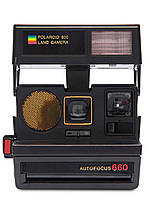 Вінтажний фотоапарат миттєвого друку чорна Polaroid Sun 660 AF