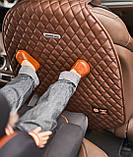 Захисний чохол на спинку переднього сидіння накидка від дитячих ніг від Carbag Чорна, фото 7