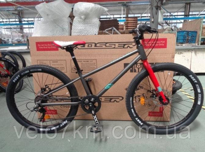 Дитячий полегшений велосипед Crosser Magnesium Bike Premium 18" крила, бічні коліщата, дзвіночок чорний