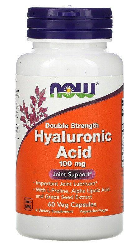 Now Hyaluronic Acid 100mg 60 caps