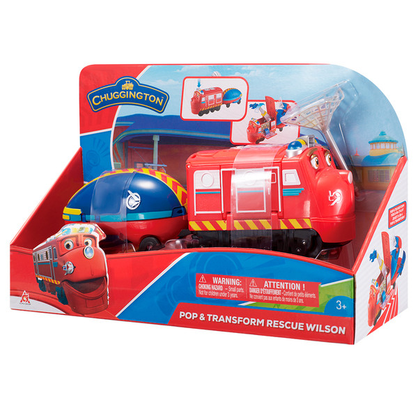 CHUGGINGTON паровозик Вілсон із причепом «Грай та трансформуй»