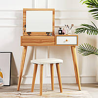 Туалетний столик + табурет ADT 004 White