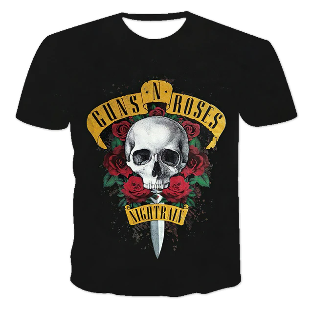 Футболка чорна LOYS рок GUNS N` ROSES XS