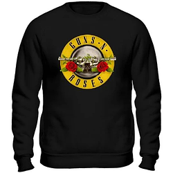 Світшот чорний LOYS музика рок GUNS N` ROSES Харадзюку XS